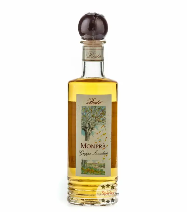 Distillerie Berta Monprà – Grappa Invecchiata / 40 % vol. / 0,2 Liter-Flasche