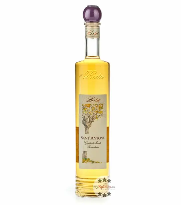 Distillerie Berta Sant‘ Antone – Grappa di Moscato Invecchiata / 40 % vol. / 0,7 Liter-Flasche