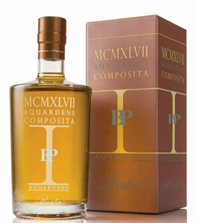 Distillerie Berta Aquardens Composita Primagioia – MCMSLVII / 43 % vol. / 0,7 Liter-Flasche im Geschenk-Karton