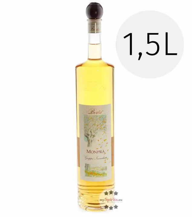 Distillerie Berta Monprà – Grappa Invecchiata / 40 % vol. / 1,5 Liter Magnum-Flasche