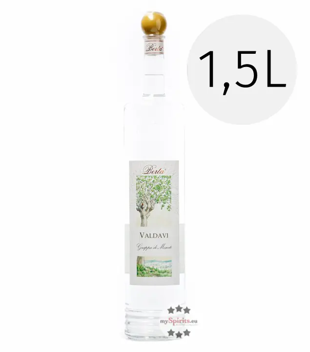 Distillerie Berta Valdavi - Grappa di Moscato / 40 % vol. / 1,5 Liter-Flasche