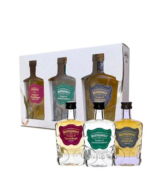 Bertagnolli: Geschenkset Experience / 42 % vol / 3 x 0,2 Liter-Flasche