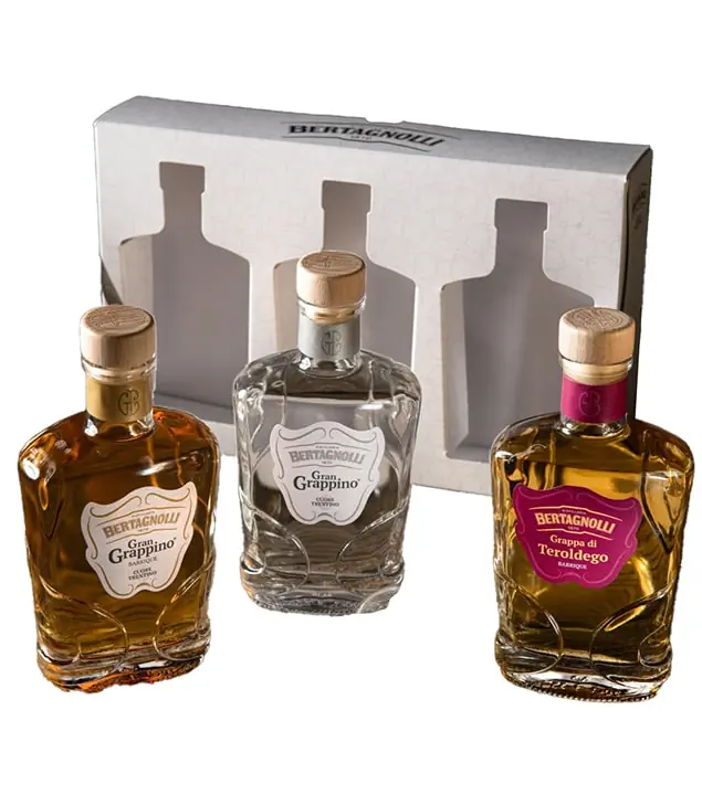 Bertagnolli: Geschenkset Original / 42 % vol / 3 x 0,2 Liter-Flasche