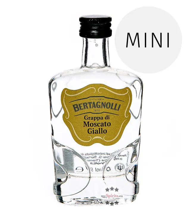 Bertagnolli Grappa di Moscato Giallo Mini / 42 % Vol. / 0,05 Liter-Flasche