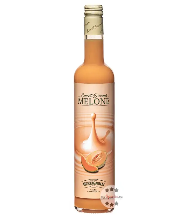 Bertagnolli Sweet Dreams Melone Honigmelonenlikör / 17 % vol / 0,5 Liter-Flasche