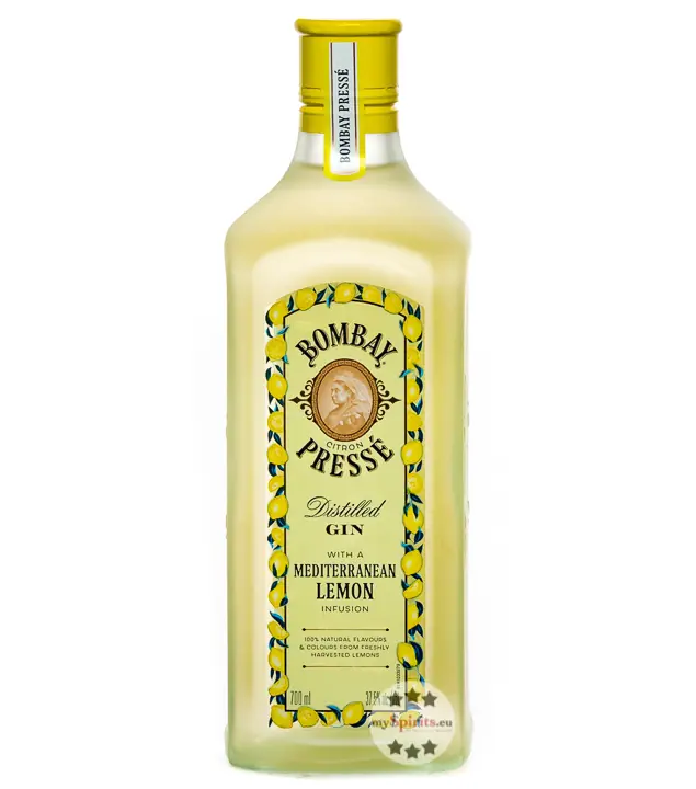Bombay Citron Pressé Distilled Gin with a Mediterranean Lemon Infusion / 37,5 % Vol. / 0,7 Liter-Flasche