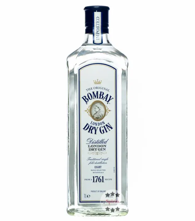 Bombay Sapphire London Dry Gin / 37,5% vol. / 1,0 Liter-Flasche
