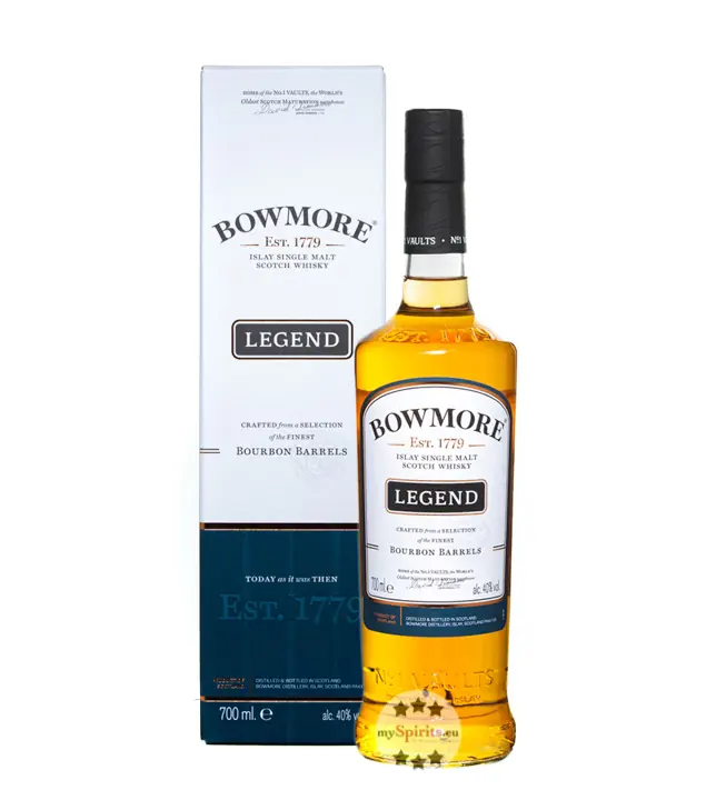 Bowmore Legend Islay Single Malt Scotch Whisky / 40 % Vol. / 0,7 Liter-Flasche in Geschenkkkarton