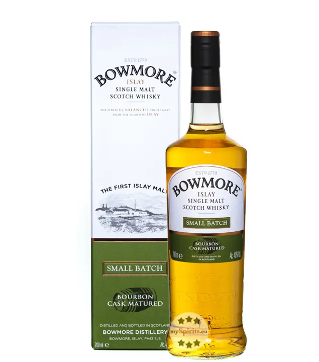 Bowmore Small Batch Islay Single Malt Scotch Whisky / 40 % Vol. / 0,7 Liter-Flasche in Geschenkkarton
