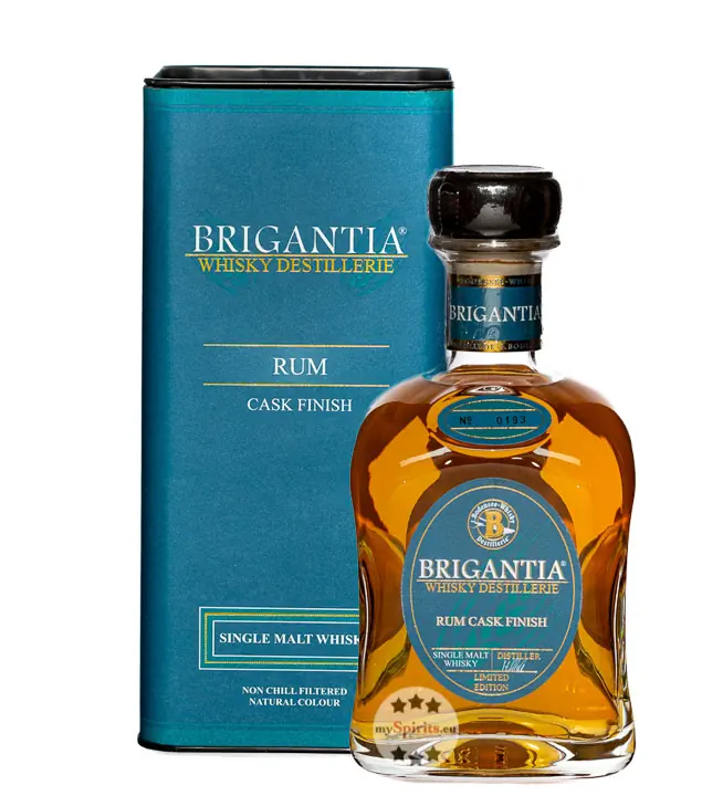 Steinhauser: Brigantia Rum Cask Finish Whisky / 46 % Vol. / 0,7 Liter-Flasche in Geschenkdose