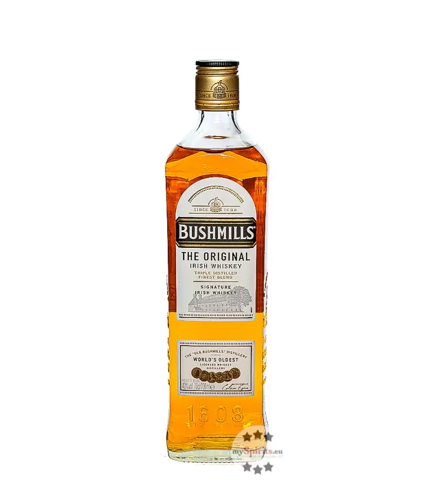 Bushmills 1608 Original Irish Whiskey Smooth & Mellow Triple Distilled / 40 % Vol. / 0,7 Liter-Flasche