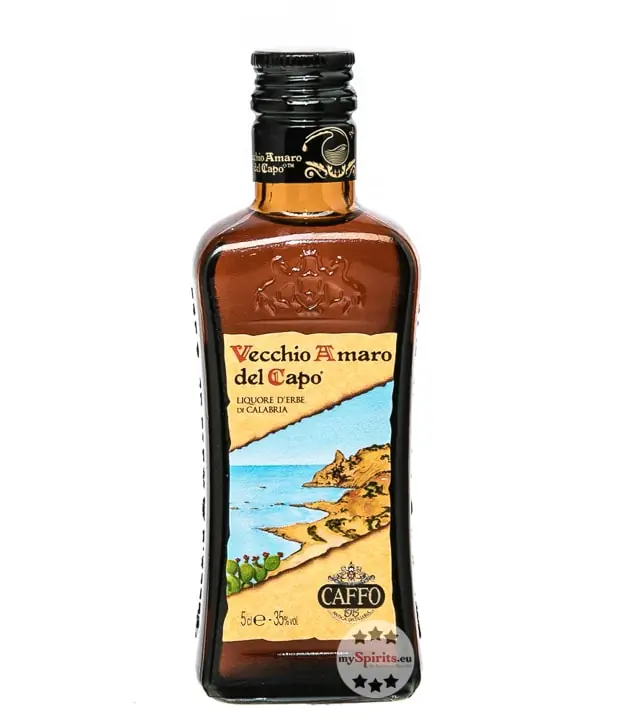 Caffo: Vecchio Amaro del Capo Likör / 35 % vol / 0,05 Liter-Flasche