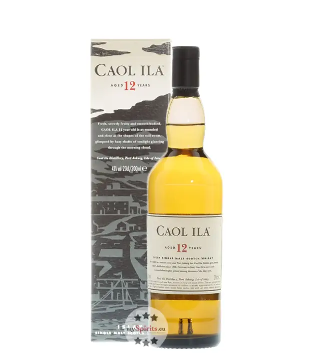 Caol Ila 12 Jahre Whisky Islay Single Malt / 43 % vol. / 0,2 Liter-Flasche im Karton