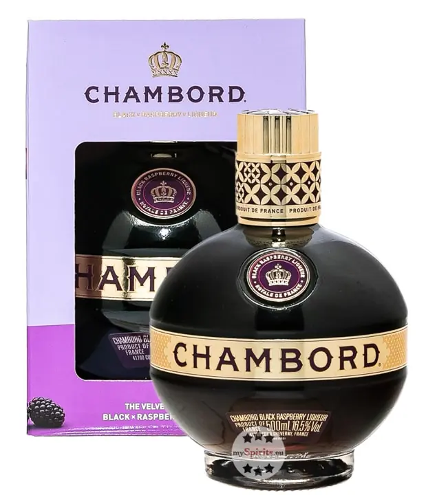Chambord: Black Raspberry Liqueur / 16,5 % vol / 0,5 Liter-Flasche in Geschenkbox