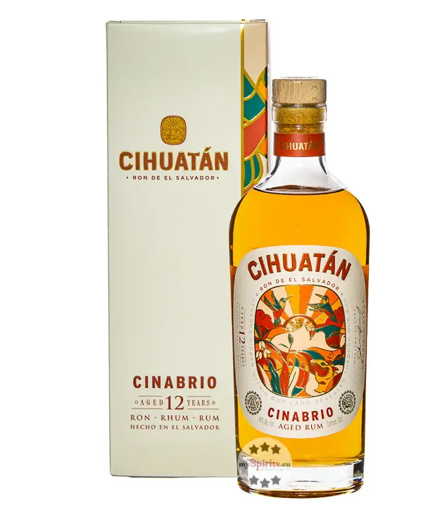 Cihuatan Cinabrio 12 Years Rum Ron de El Salvador / 40 % Vol. / 0,7 Liter-Flasche in Geschenkbox