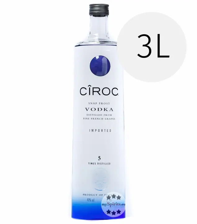 Cîroc Snap Frost Vodka Doppelmagnum-Flasche / 40 % Vol. / 3,0 Liter-Flasche
