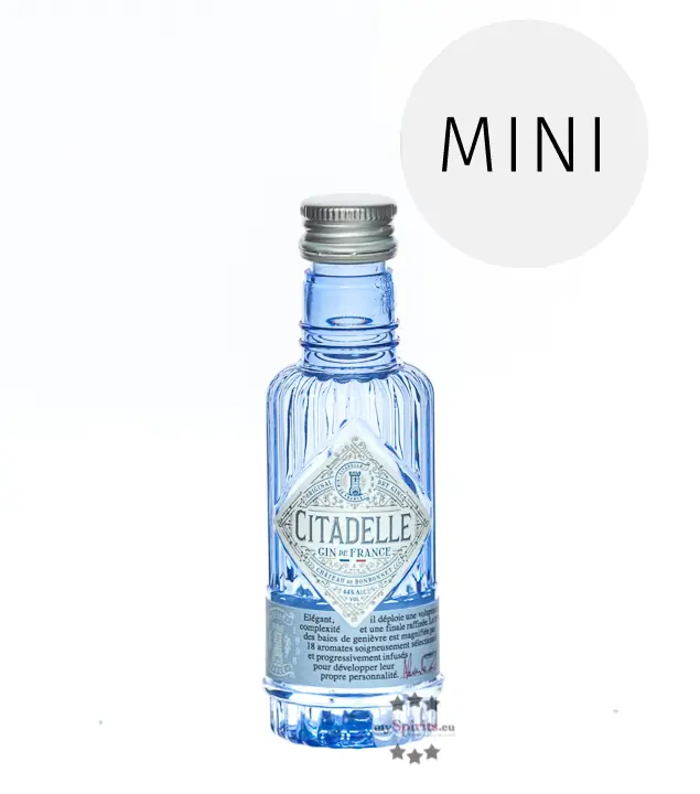Citadelle Original Gin de France Miniatur / 44 % Vol. / 0,05 Liter- PET-Flasche