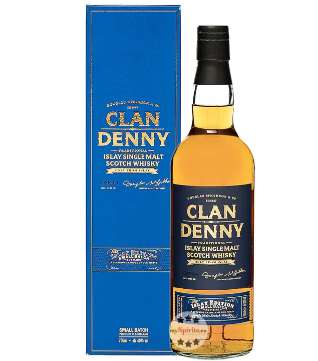 Clan Denny Islay Single Malt Scotch Whisky / 40 % Vol. / 0,7 Liter-Flasche in Geschenkschachtel