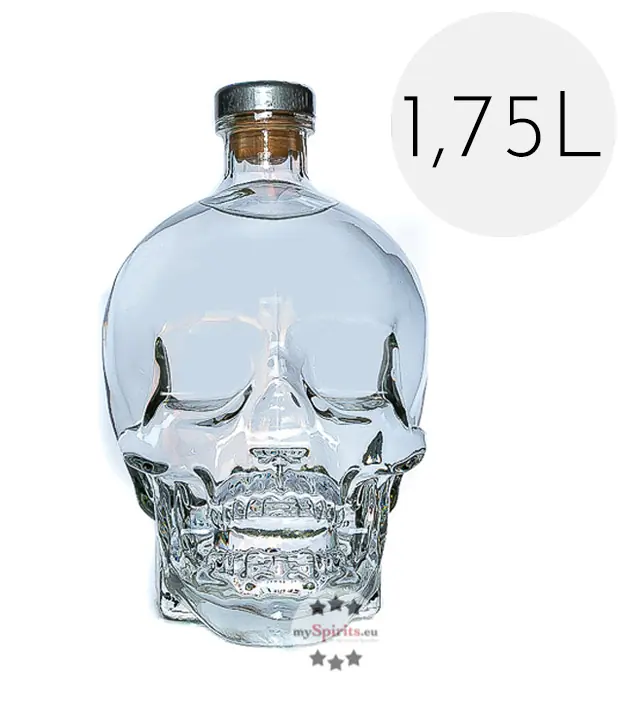Crystal Head Vodka in der 1,75 Liter Großflasche ist besonders rein und in jeder Bar ein eindrucksvoller Eyecatcher. Gleich bei mySpirits bestellen!
