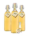 3 x Prinz: Alte Marille im Holzfass gereift / 41 % Vol. / 3 x 1,0 Liter +1 x 0,02 L Miniatur 