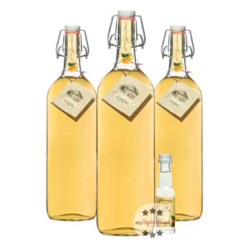 3 x Prinz Alte Marille / 41 % Vol. / 3 x 1,0 Liter +1 x 0,02 L Miniatur 