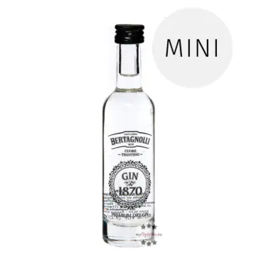 Bertagnolli Gin 1870 Premium Dry Gin Mini / 40 % vol / 0,05 Liter-Flasche