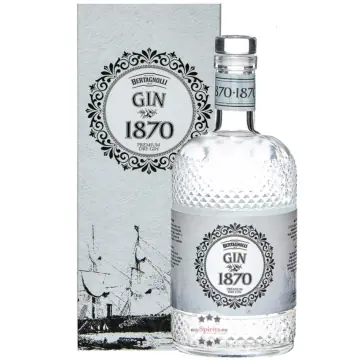 Bertagnolli Gin 1870 Premium Dry Gin / 40 % Vol. / 0,7 Liter-Flasche in Geschenkbox