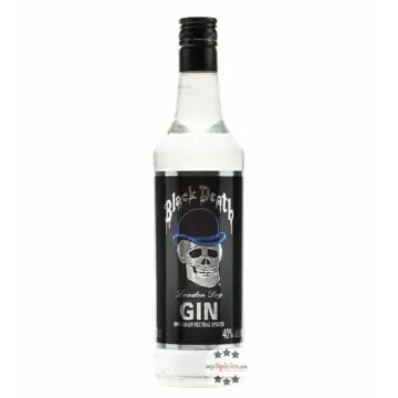 Black Death London Dry Gin – Aufregender London Dry Gin / 40% vol. / 0,7 Liter-Flasche