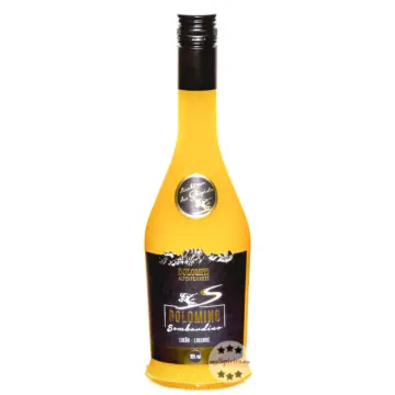 Dolomiti: Dolomino Bombardino Eierlikör mit Rum / 16 % Vol. / 0,7 Liter-Flasche