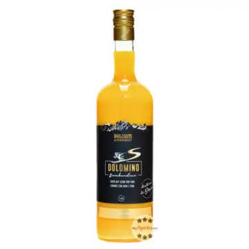 Dolomiti: Dolomino Bombardino Eierlikör mit Rum / 16 % Vol. / 1,0 Liter-Flasche