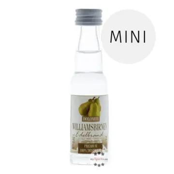 Dolomiti: Williams-Birnen Edelbrand / 40% Vol. / 0,02 Liter - Flasche
