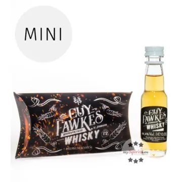 Guy Fawkes 12 Jahre Blended Whisky Mini / 44,4 % Vol. / 0,02 Liter-Flasche