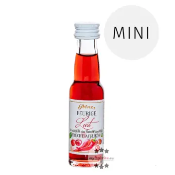 Prinz Feurige Lust Kirschlikör mit Chili / 16 % Vol. / 0,02 Liter-Flasche