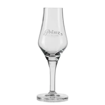 Prinz Exklusivkelch Schnapsglas mit Stiel / 2 cl Eichstrich / H: ca. 16 cm