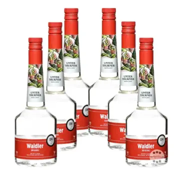 6 x Unterthurner Waldler Original Kombi / 39 % Vol. / 6 x 0,7 Liter-Flasche + 1 x gratis mySpirits Schnapskelch 