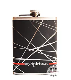 mySpirits Flachmann ohne F&uuml;llung / 0,2 Liter-Edelstahlflachmann / H: ca. 13,5 cm, B: 9,5 cm