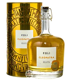 Poli Grappa Cleopatra Moscato Oro / 40 % Vol. / 0,7 Liter-Flasche in Geschenkdose