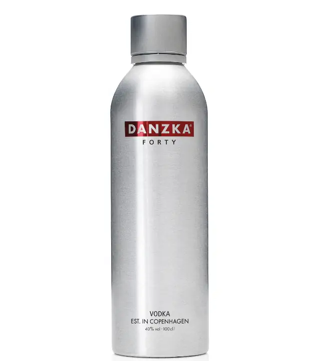 Danzka Forty Vodka / 40 % vol / 1,0 Liter-Flasche