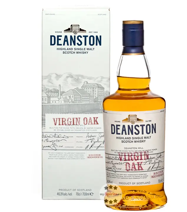 Deanston Virgin Oak Highland Single Malt Scotch Whisky / 46,3 % Vol. / 0,7 Liter-Flasche in Geschenkdose