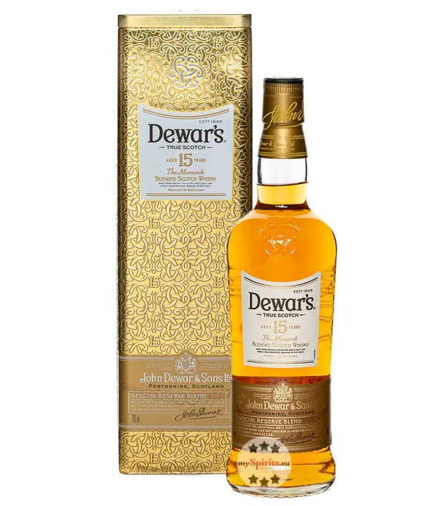 Dewar's 15 Years The Monarch Blended Scotch Whisky / 40 % Vol. / 0,7 Liter-Flasche in Geschenkbox