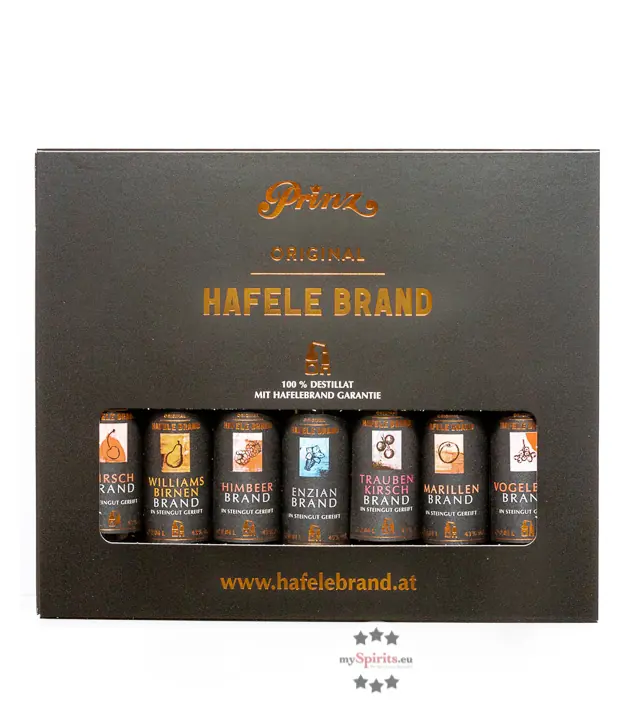 Prinz Geschenk-Set "Die kleinen Hafele" / 43 & 45 % Vol / 7 x 0,04 Liter-Flaschen in Geschenkschachtel