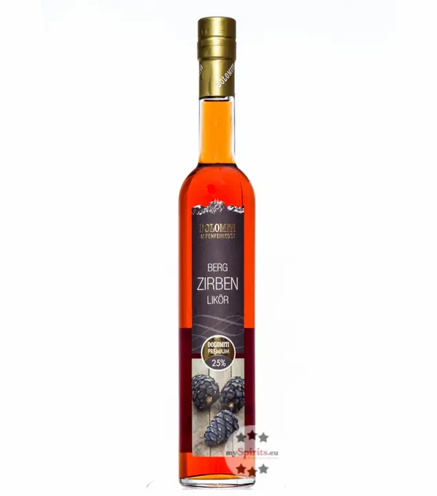 Dolomiti Bergzirben Likör / 25 % vol. / 0,5 Liter-Flasche