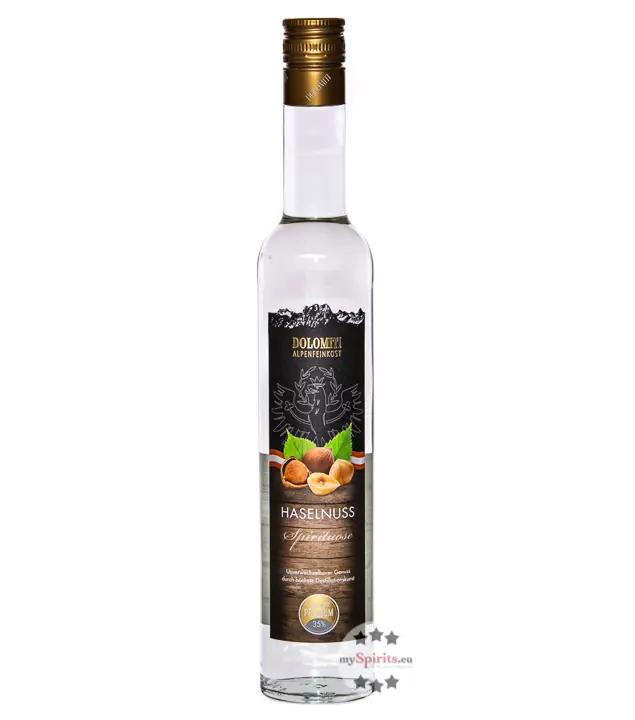 Dolomiti Haselnuss Schnaps / 35 % Vol. / 0,5 Liter-Flasche