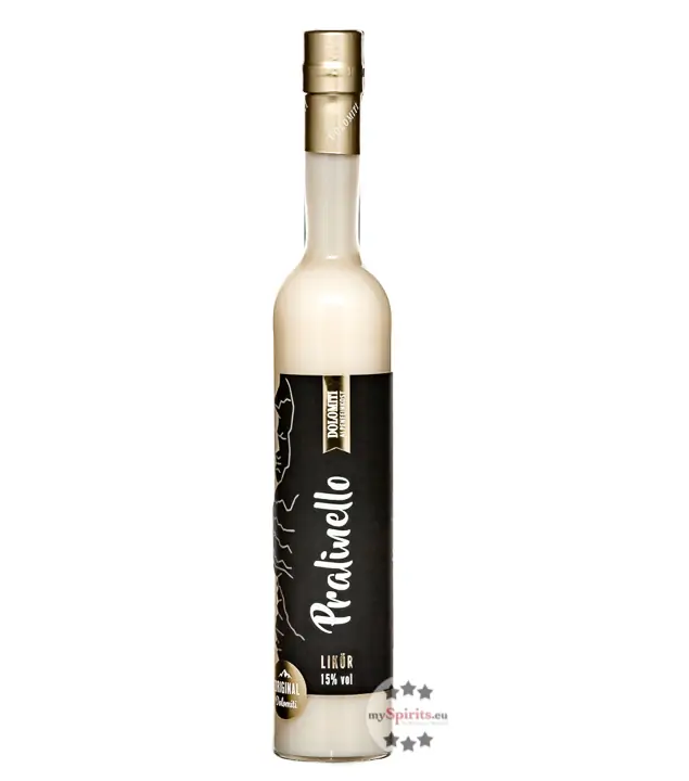 Dolomiti Pralinello Weisser Pralinen Likör / 15 % Vol. / 0,5 Liter-Flasch
