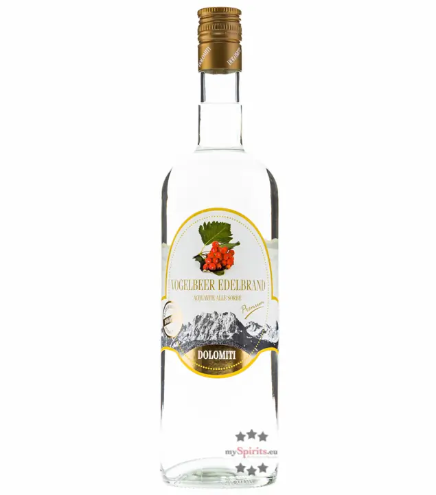 Dolomiti: Vogelbeer Edelbrand / 40 % Vol. / 1,0 Liter