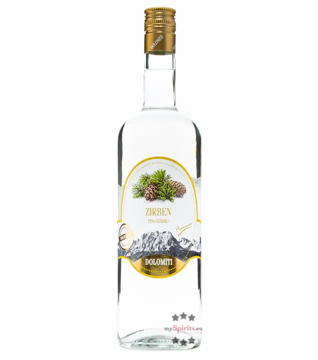 Dolomiti: Zirben-Schnaps / 40% Vol. / 1,0 Liter - Flasche