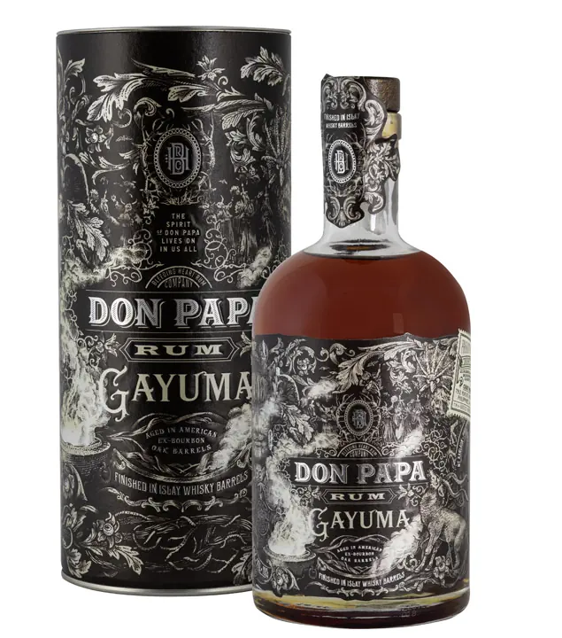 Don Papa Rum Gayuma / 40 % vol / 0,7 Liter-Flasche in Geschenkdose