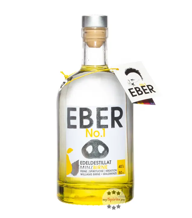 Eber No.1: MinzBirne Schnaps / 40 % Vol. / 0,5 Liter - Flasche