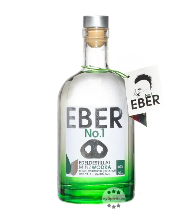 Eber No.1: MinzWodka – Flavoured Vodka / 40 % Vol. / 0,5 Liter - Flasche