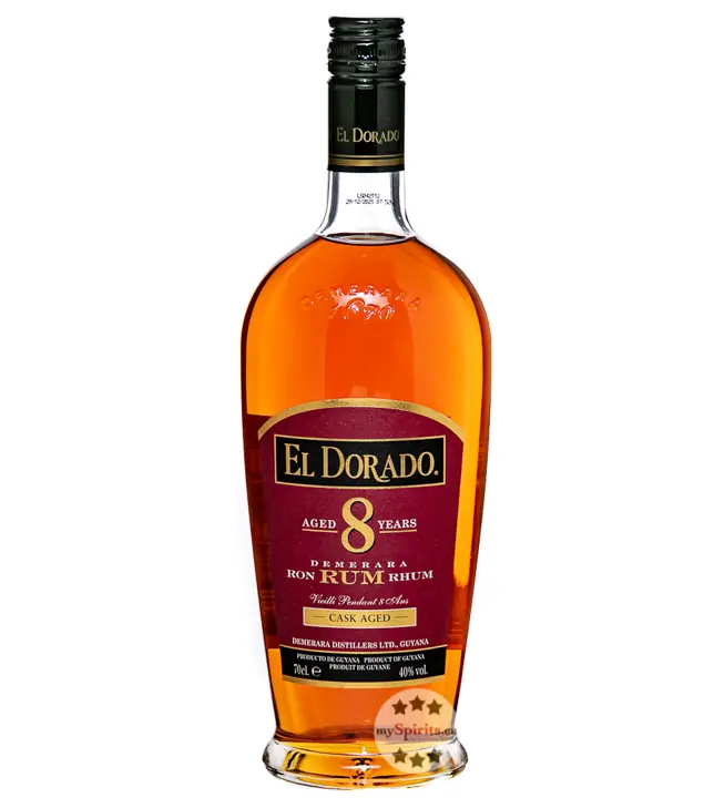 El Dorado 8 Years Demerara Rum / 40 % Vol. / 0,7 Liter-Flasche